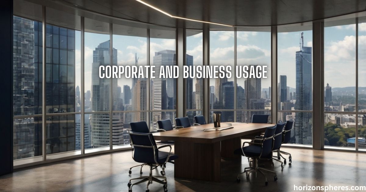 Corporate and Business Usage