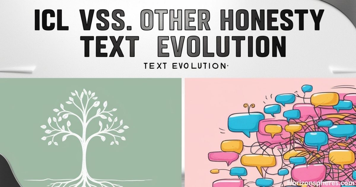 ICL vs. Other Honesty Acronyms: Text Evolution